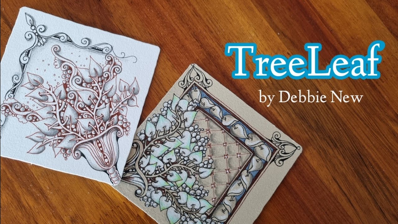 Inktober Tangles 2021/Day29/TreeLeaf