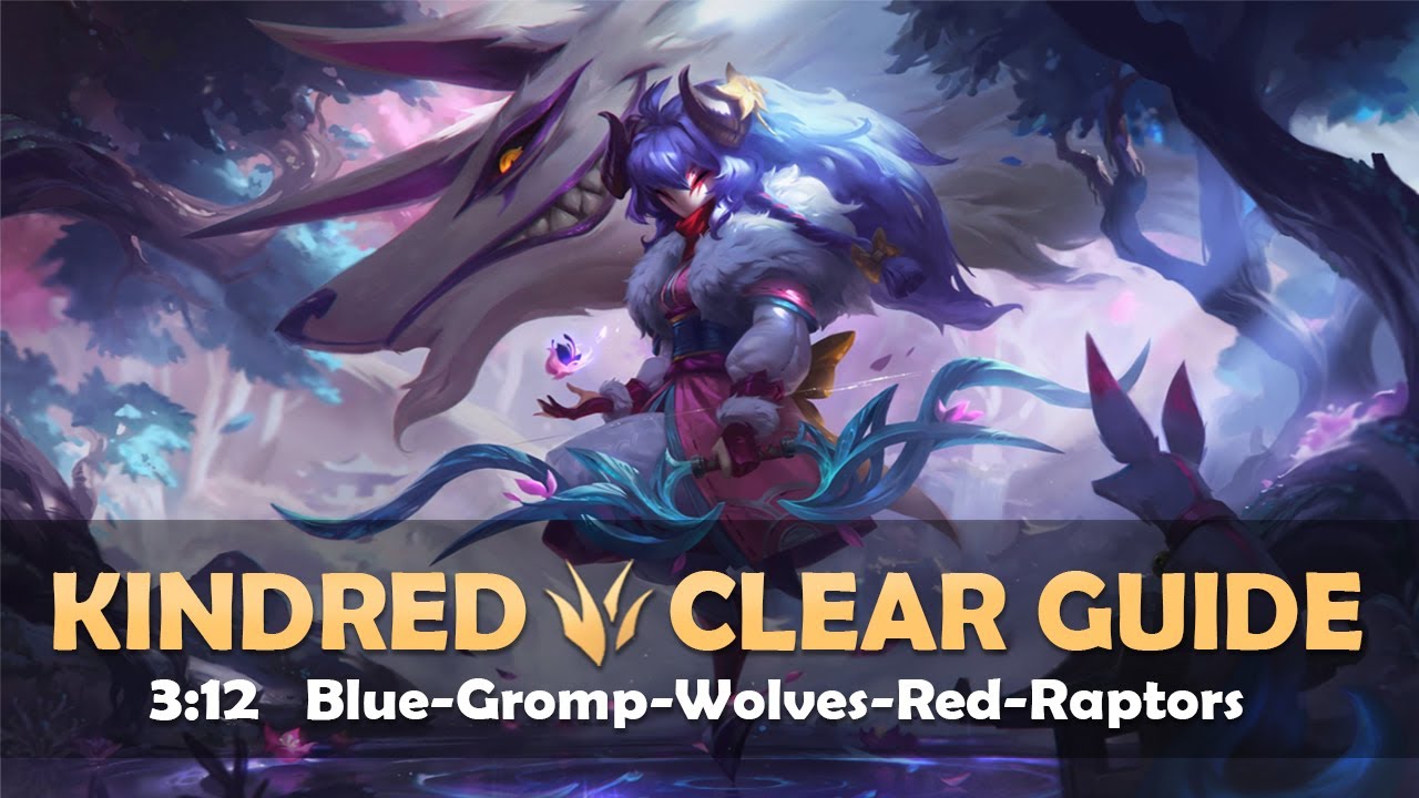 [Season 11.9] Kindred Jungle Clear Guide | 3:12 Blue-Gromp-Wolves-Red-Raps (Q-Cancels Explained)