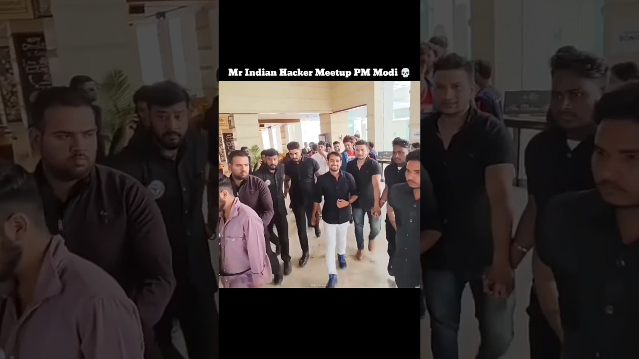 Mr Indian Hacker Meetup PM Modi 💀 #shortsfeed