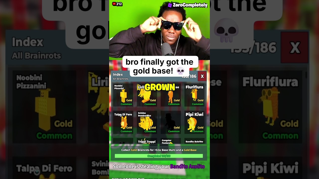 I Unlocked GOLD BASE in Steal a Brainrot