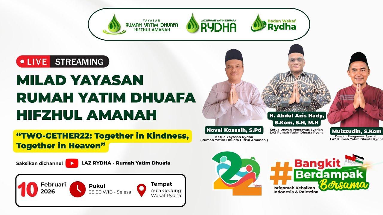 Milad 22 Tahun & Tarhib Ramadhan Istiqomah Berdampak
