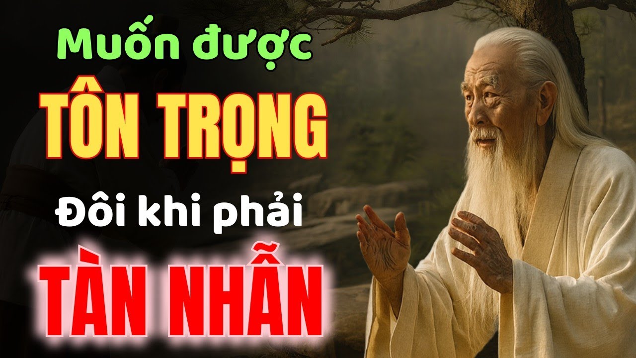 Cổ nhân dạy: Muốn được TÔN TRỌNG – Đôi khi phải biết TÀN NHẪN.