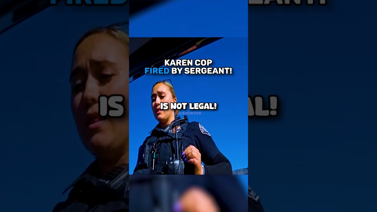 Karen Cop FIRED By Sergeant! *Huge Mistake* 🤯 @pedrolibre_audits