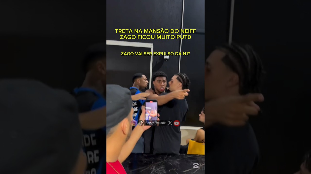 Treta do zago na mans&atilde;o do neiff #shorts #zago #treta #clips #cortes #viral #fofoca