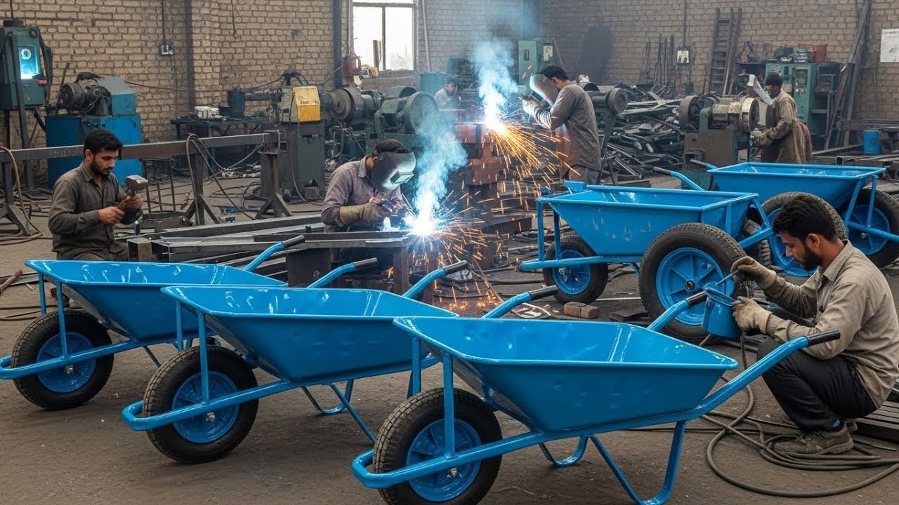 Incredible Making Process of Durable wheel Barrows by skilled workers | Handmade Smart Work |