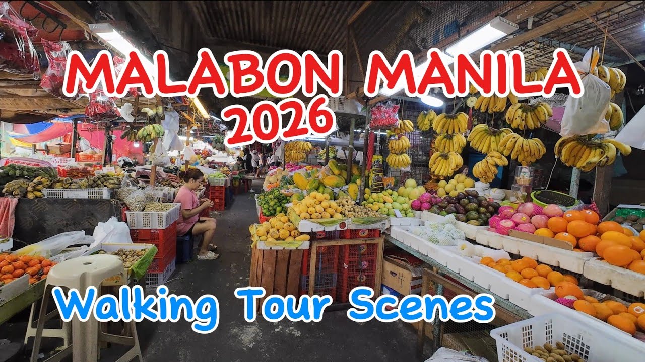 Walking Tour Scenes in Malabon Metro Manila Philippines 