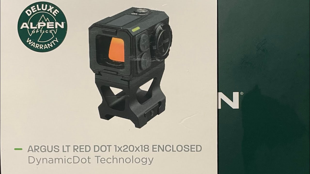 Alpen Optics Argus Lt Red Dot Sight unboxing 