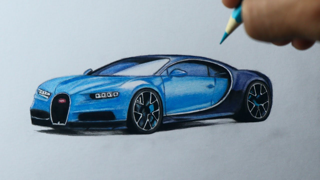 Como desenhar um carro: Bugatti Chiron