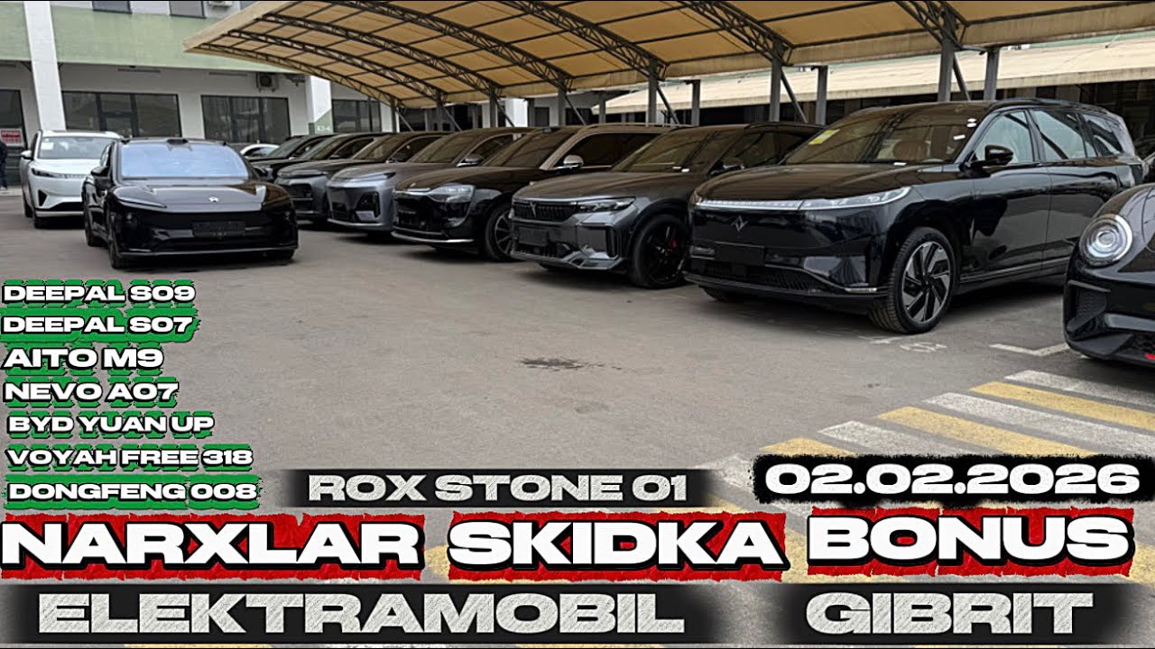 BLACK CAR AVTOSALE 02.02.2026 ELEKTRAMOBIL/GIBRIT / NARXLAR / SKIDKALAR / BONUSLAR / ☎️ 99 978 0777