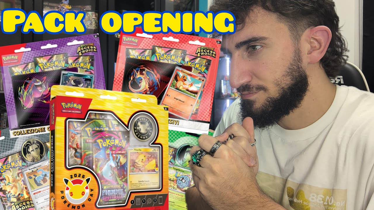 Pack Opening delle nuovissime uscite Pokemon: Ascesa Eroica e Blister del 30° anniversario.