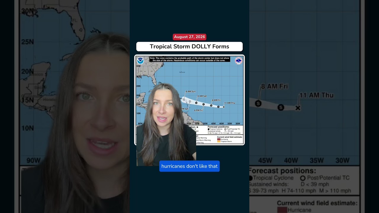 Tropical Storm Dolly Forms in the Atlantic