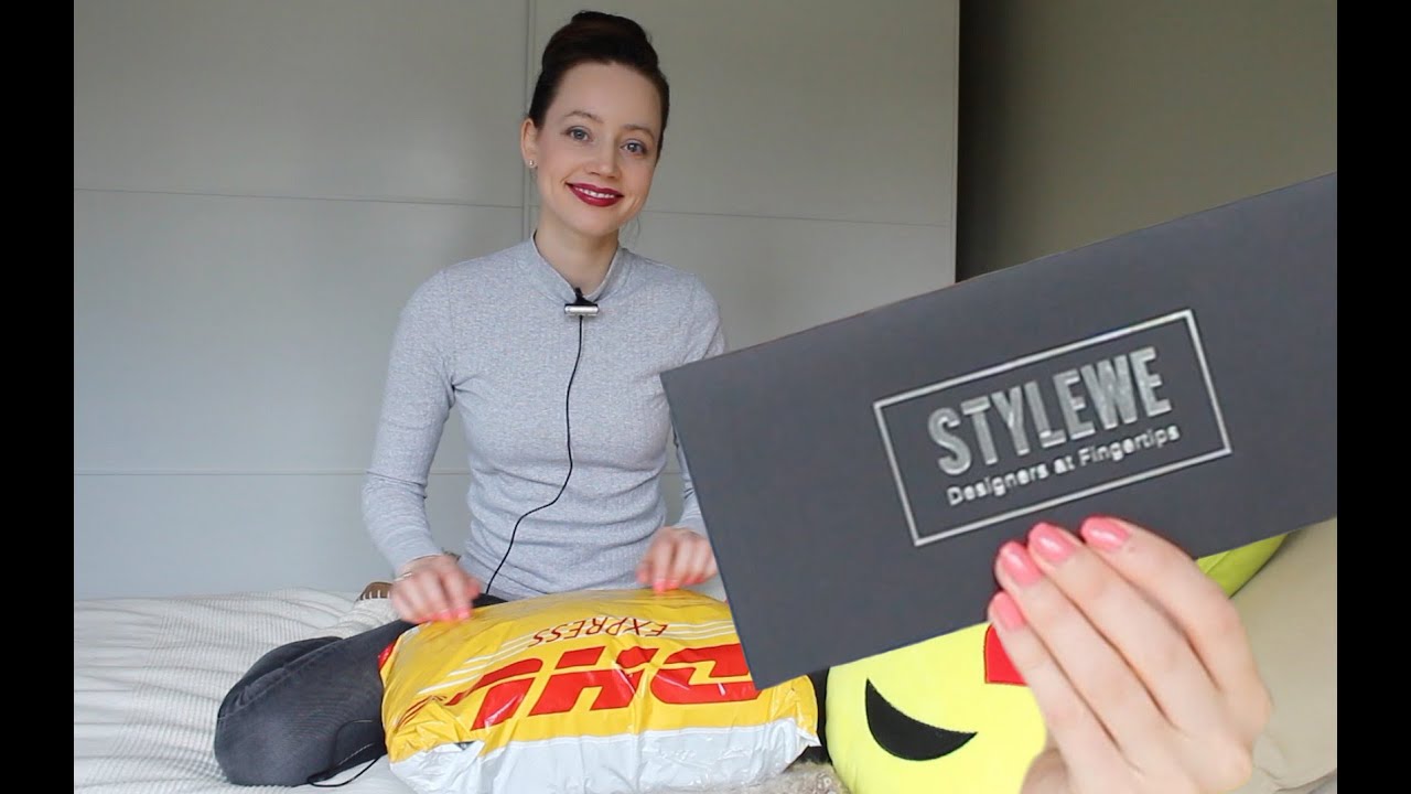 ASMR Whisper Crinkle ❤︎ Fashion Haul Unboxing Try On | StyleWe Review