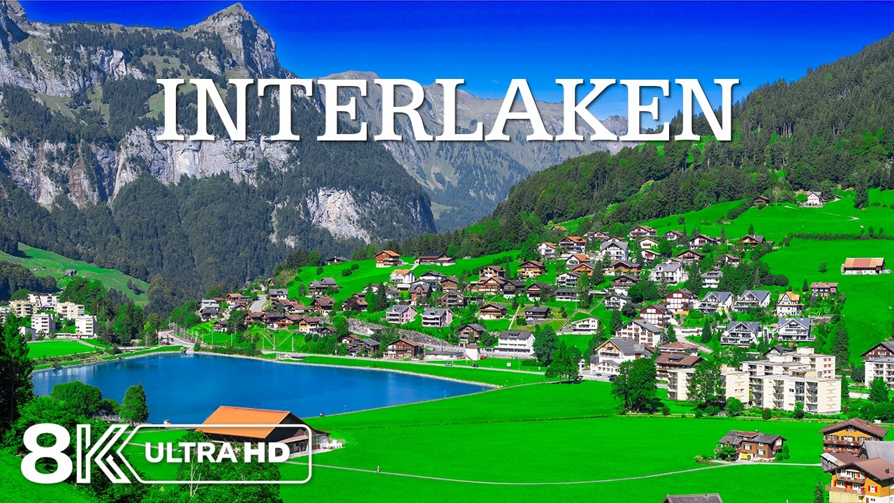 INTERLAKEN 4K 🇨🇭 Switzerland's Alpine Paradise | Turquoise Lakes, Scenic Trains & Stunning Mountain