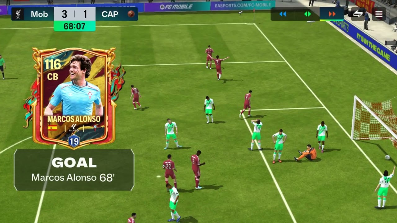FC Mobile Capped Legends Liverpool vs Clapped Legends A
