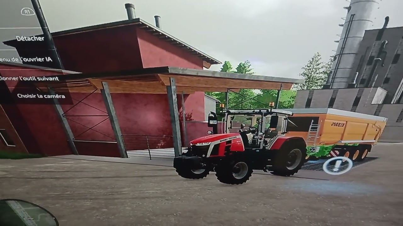 Vidage de copeau  a l usine  copeland  Gérard au broyage de bois entreprise copeland 