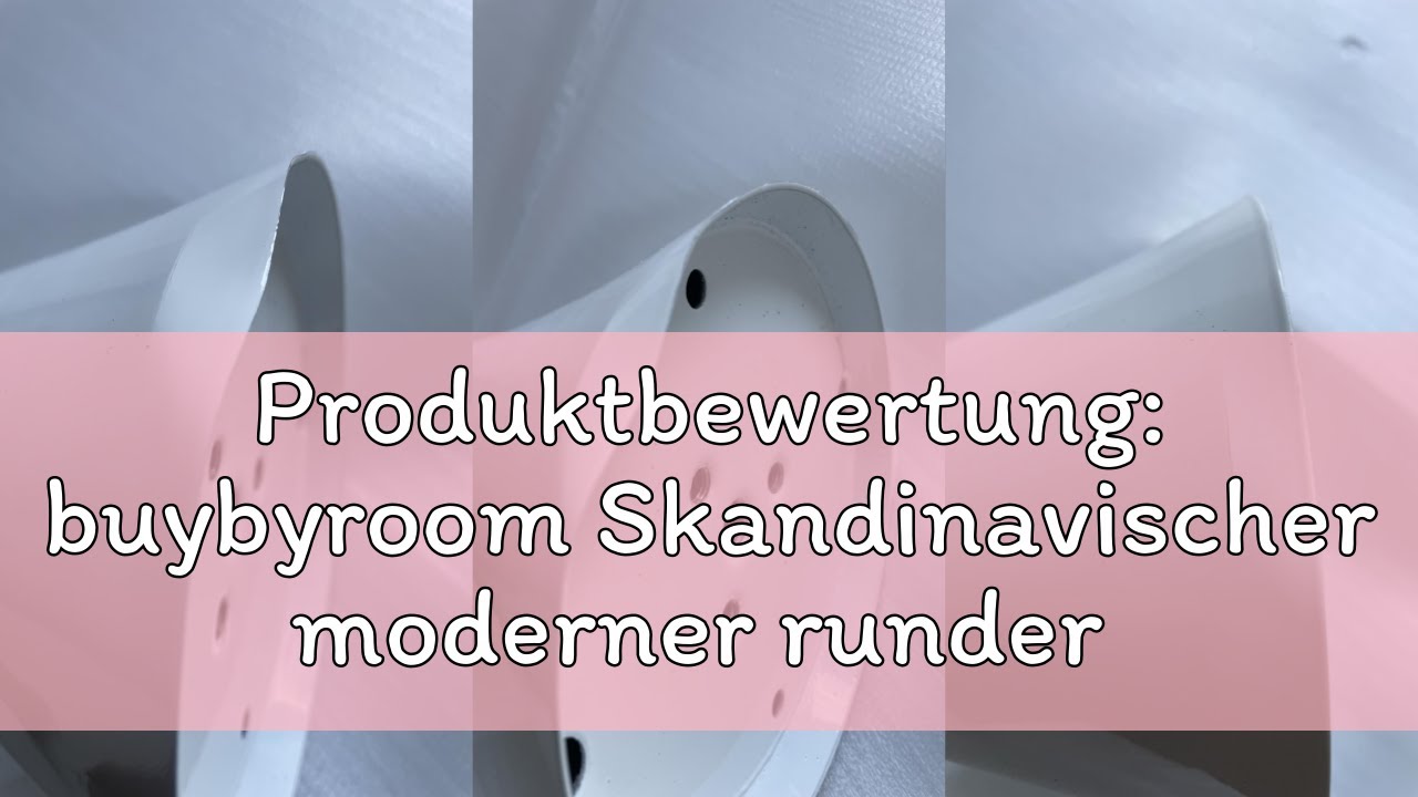 Produktbewertung: buybyroom Skandinavischer moderner runder Esstisch, einfacher Kleiner Tisch für Kü