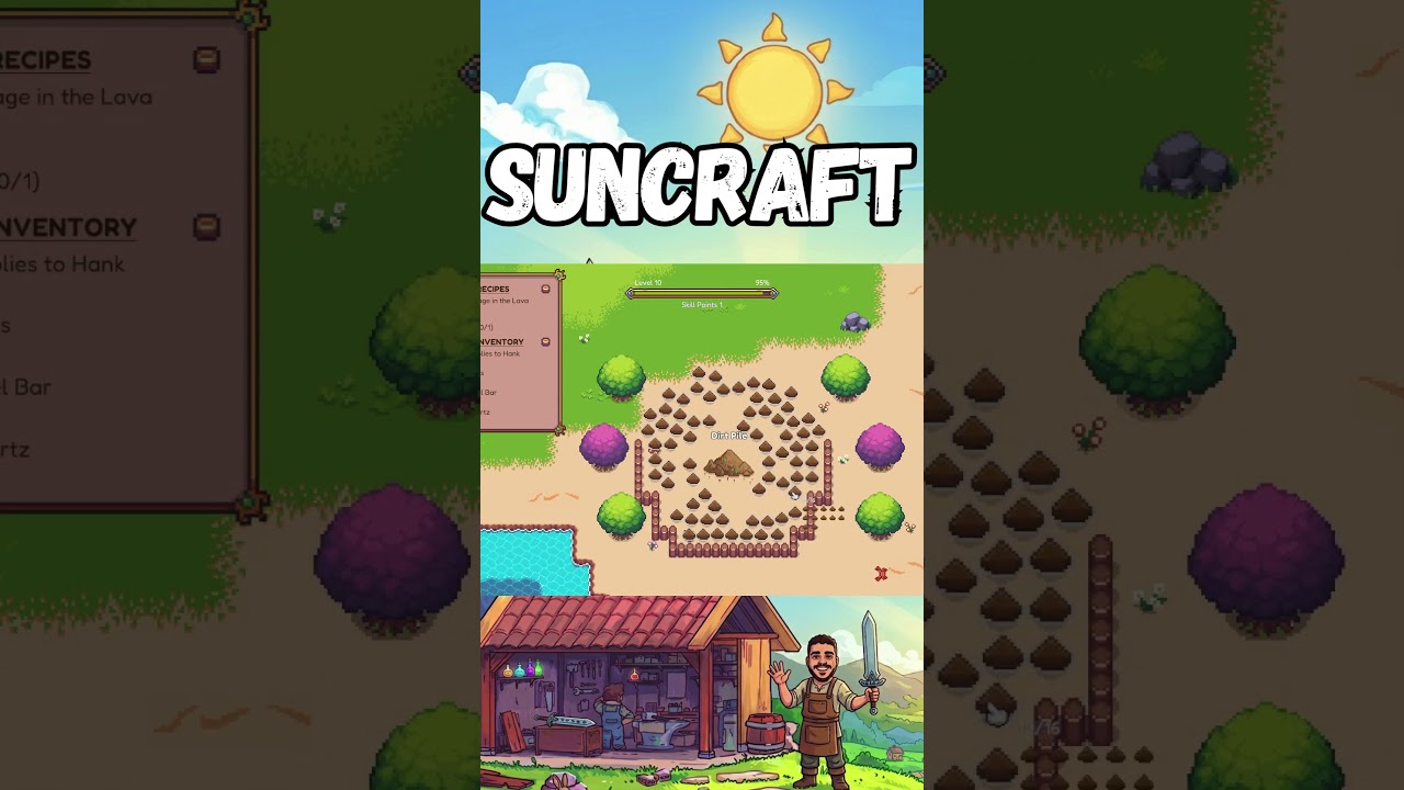 SUNCRAFT &mdash; The Best Incremental Crafting Game of 2026! The Coziest Pixel Art Game!