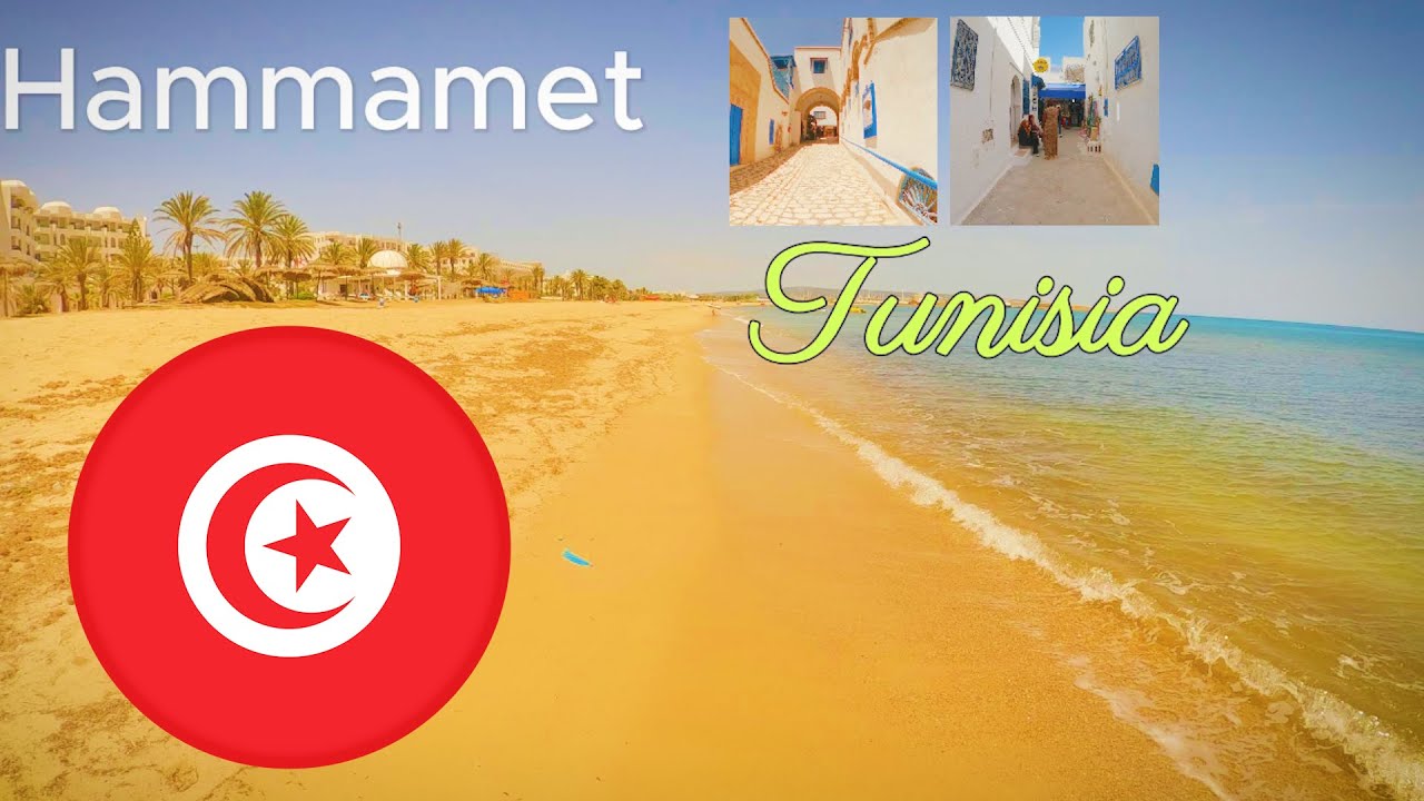 Hammamet 🇹🇳 -drive to the city  Subtitels Eng/Ger/Pl #204