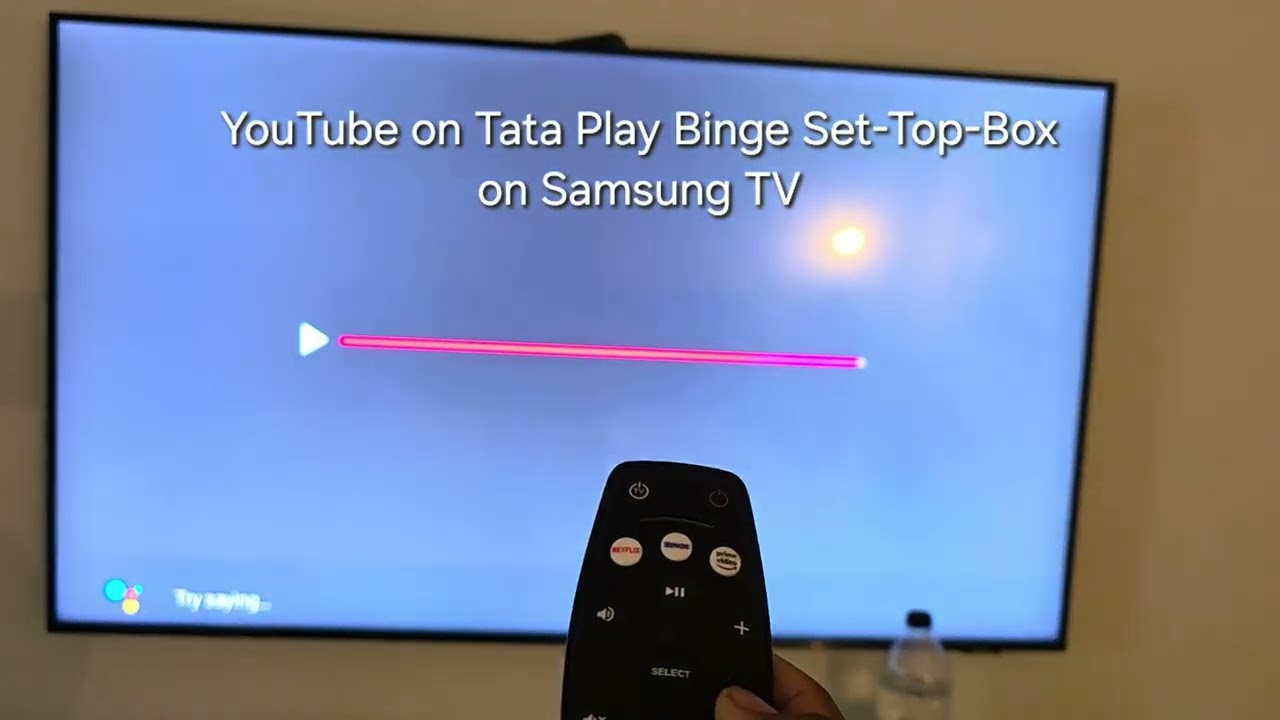 YouTube on Tata Play Binge Set-Top-Box on Samsung TV