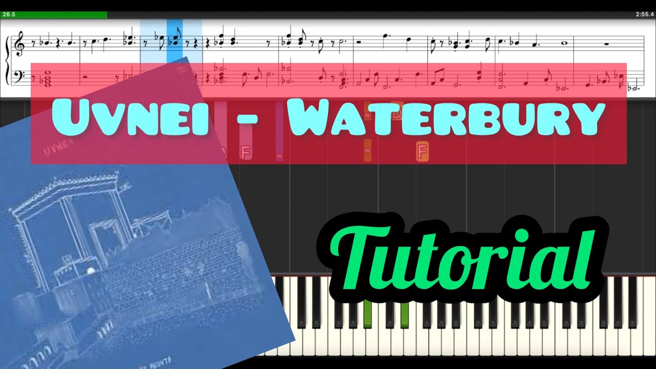 HOW TO PLAY UVNEI BY WATERBURY ON PIANO | Synthesia Tutorial + Notes