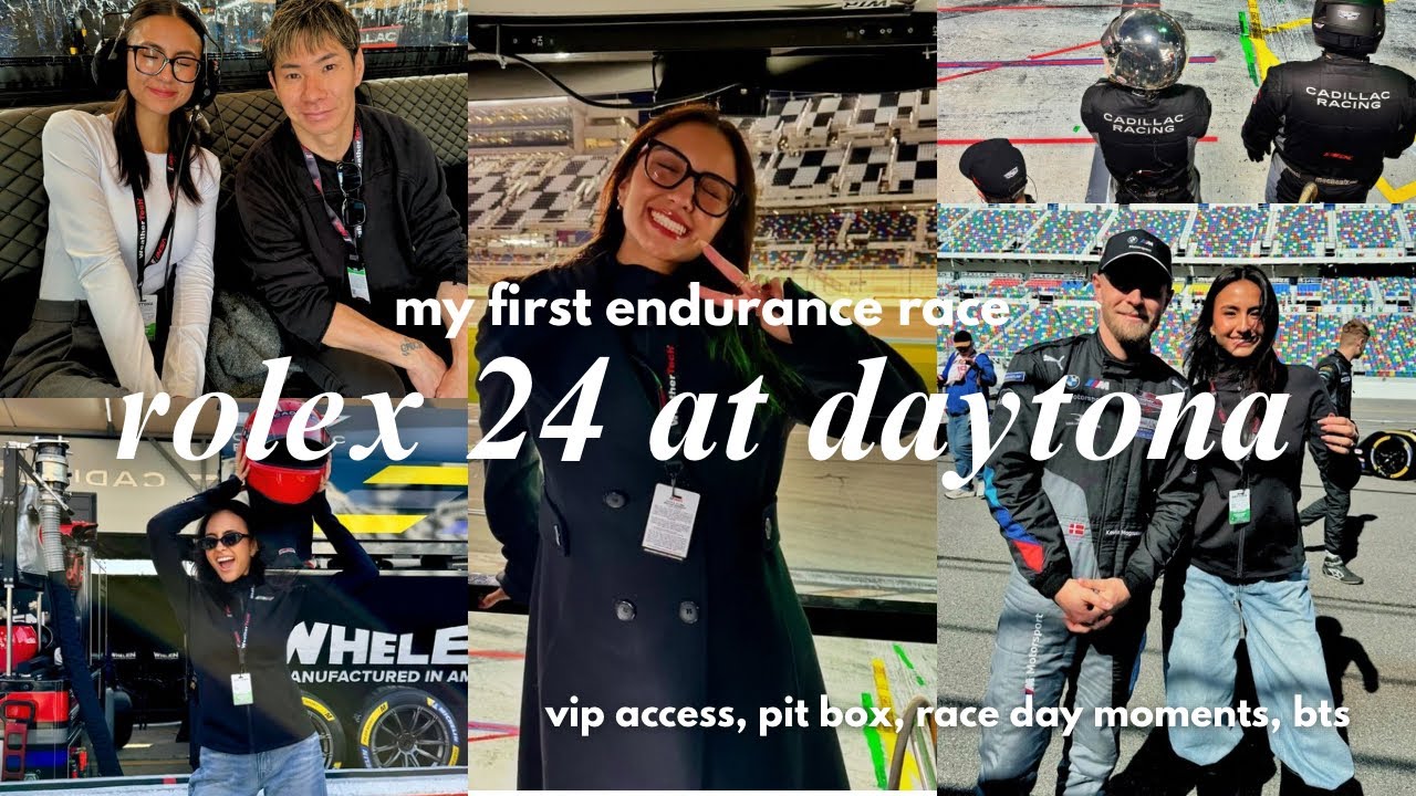 rolex 24 at daytona vlog | my VIP experience with cadillac + behind the scenes