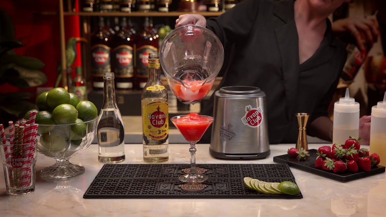 Havana Club 3 a&ntilde;os - FROZEN STRAWBERRY DAIQUIRI