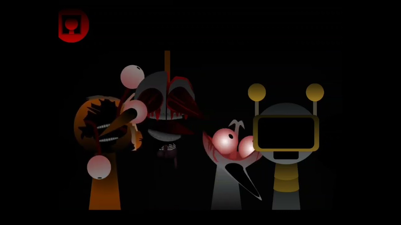Sprunki Oren Raddy Clukr and Fun Bot duet in phase 4