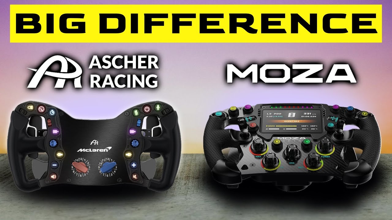 Is The Moza FSR or the Ascher McLaren Pro The BEST Sim Racing Wheel?