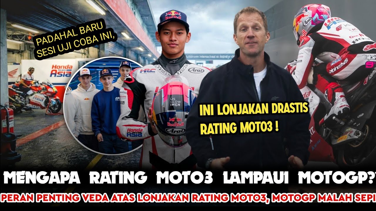 TES MOTOGP SEPIKAH❓PERAN PENTING VEDA ATAS LONJAKAN RATING MOTO3‼️BARU TES DAMPAKNYA SUDAH TERASA