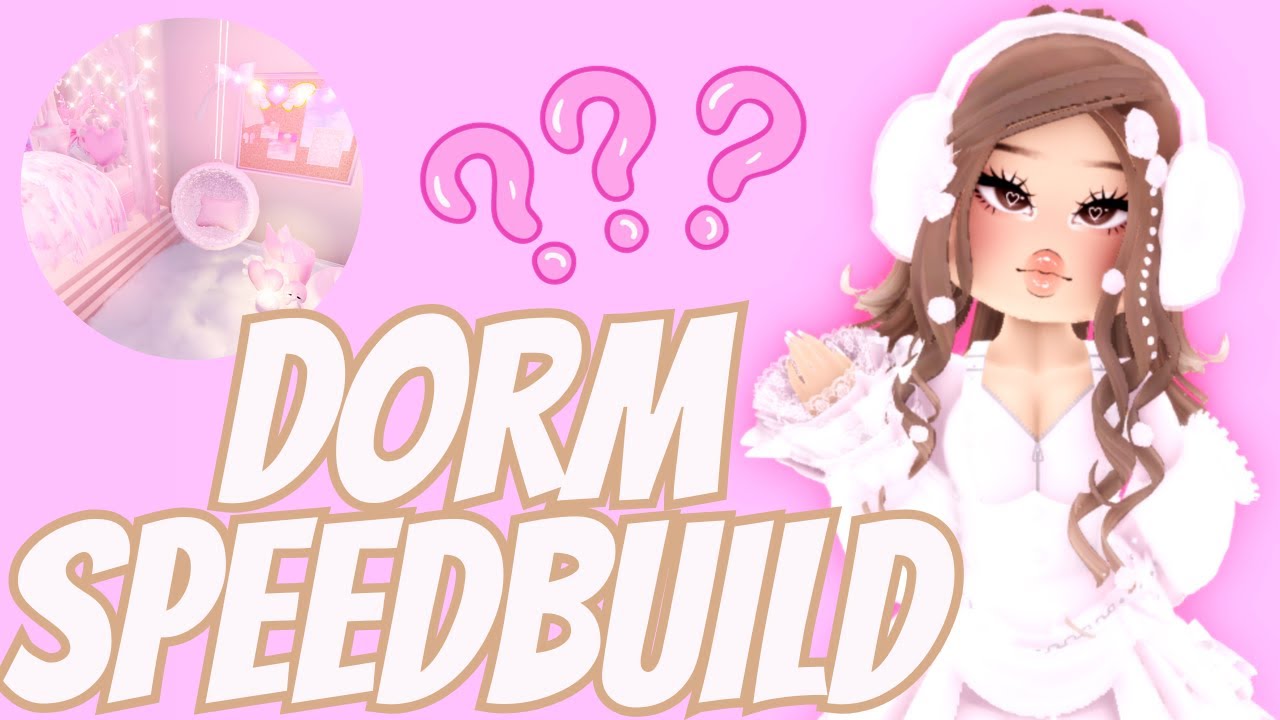 Pink Aesthetic DORM SPEED BUILD 🔨💗 | Roblox Royale High