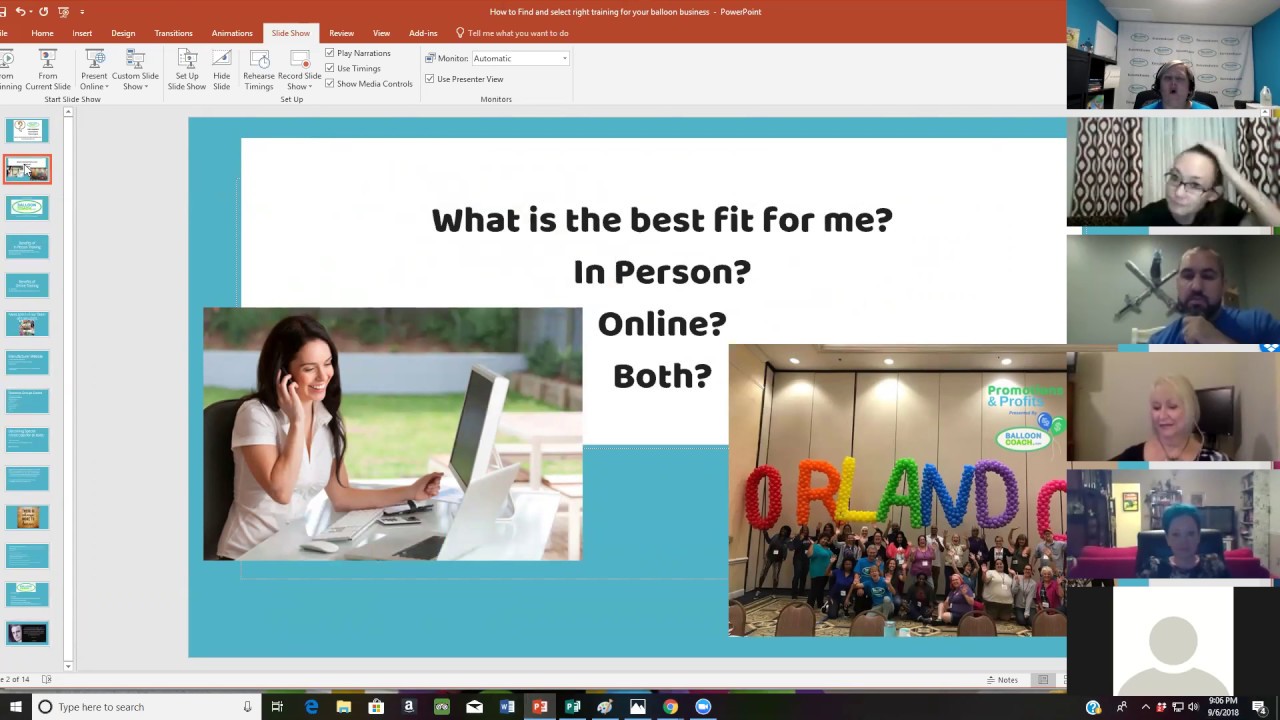 How to find and Select Online and In person Balloon Training