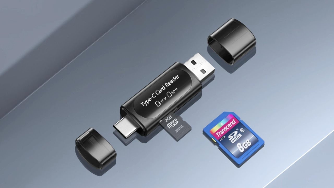 Kinsound 4 in 1 SD & TF Card Reader with Type-C & USB Ports