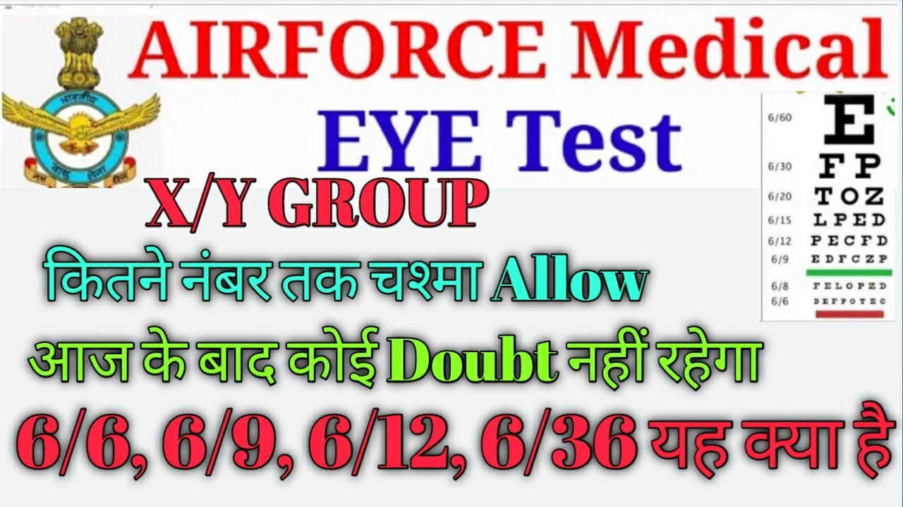 Airforce XY group Eye test | Eye vision for Airforce | airforce me chasma |