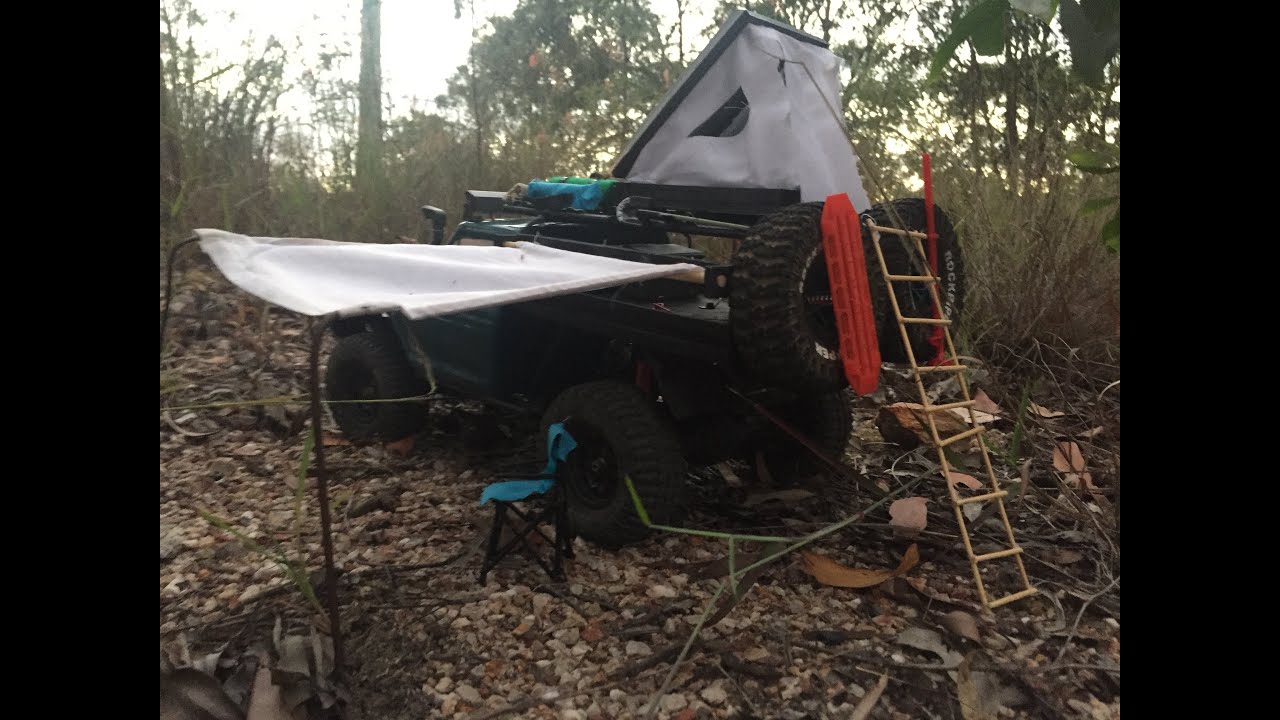 building roof top tent and new rook rack for rc crawler