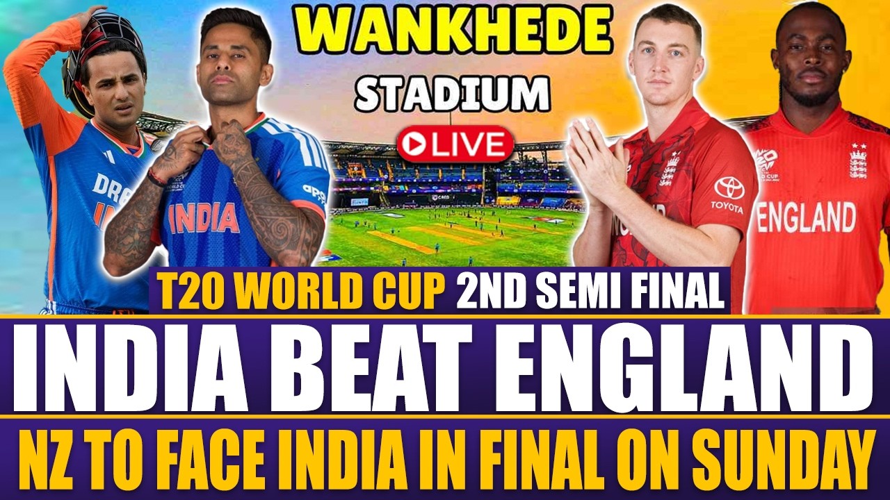 India vs England Live Score & Commentary | 2nd Semifinal T20 World Cup | Big Clash Before the Final