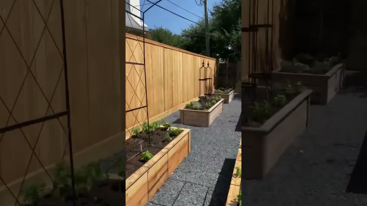 Raised Bed Kitchen Garden Design Inspiration from Gardenary, Inc-Cedar raised beds, arch trellises