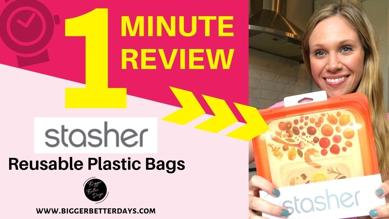 Stasher Reusable Plastic Bags I One Minute Review