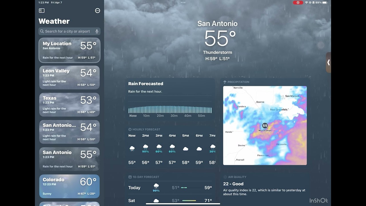 Ultra Realistic Weather App With Sound! 4k 60 FPS