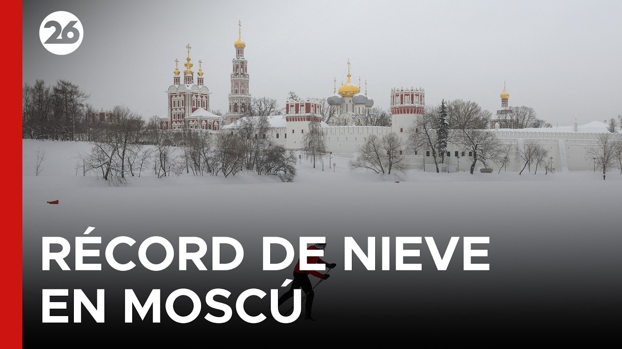 ❄️ RÉCORD DE DOS SIGLOS | Moscú sepultada bajo la mayor nevada desde 1823