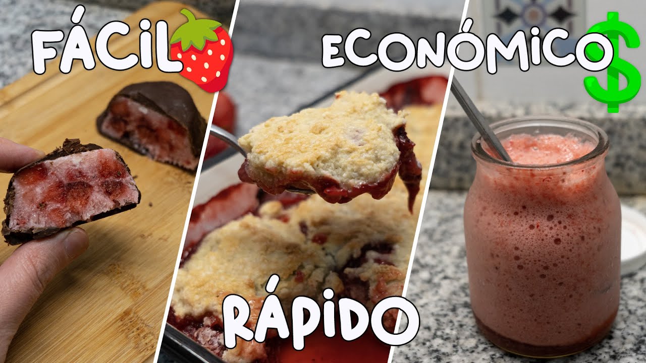 APROVECHÁ LAS FRUTILLAS BARATAS🍓Y HACÉ ESTAS RECETAS - soyvelen