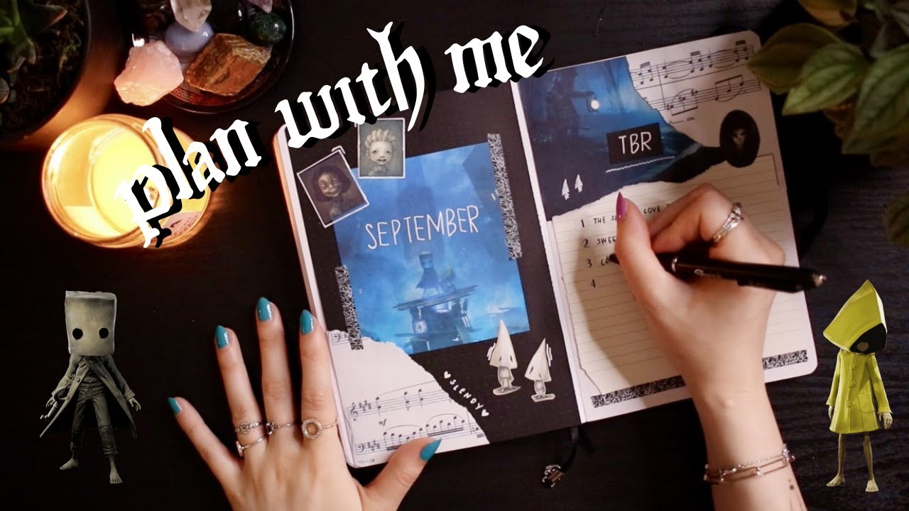SEPTEMBER PLAN WITH ME | reading journal set up ✧ little nightmares