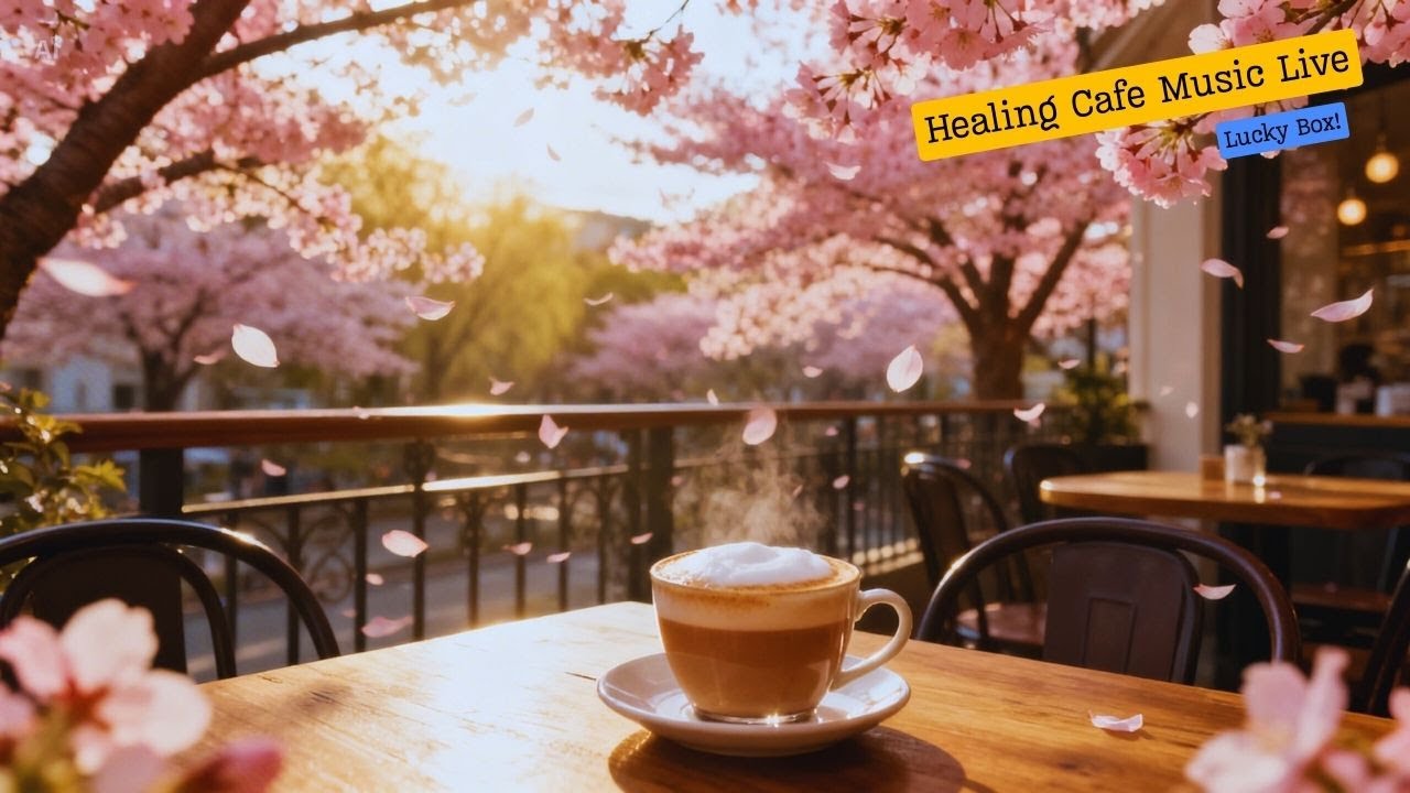 힐링 카페 음악 🌸 벚꽃과 함께 듣는 재즈 피아노 | 공부·집중 음악 | Cafe Jazz Music #힐링카페음악 #봄
