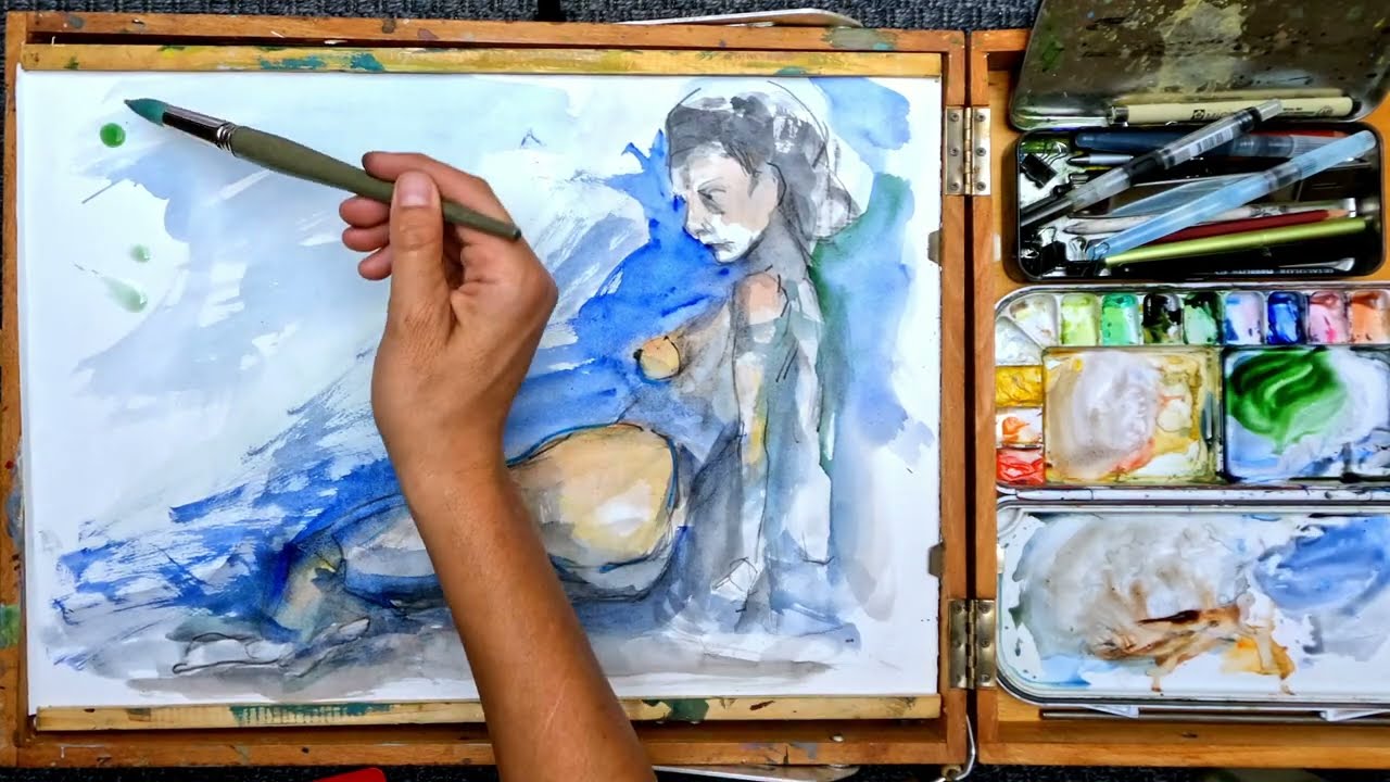Watercolor Figure Study: Capturing Movement and Gesture