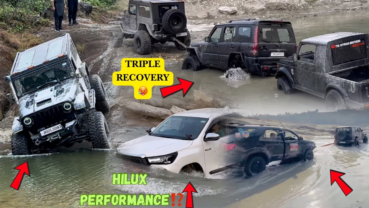 Scorpio Stuck🤦🏻‍♂️❌Gypsy Stuck⁉️😵‍💫Thar700 Recovering BOTH🥵‼️Everyone Shocked ⁉️🔥