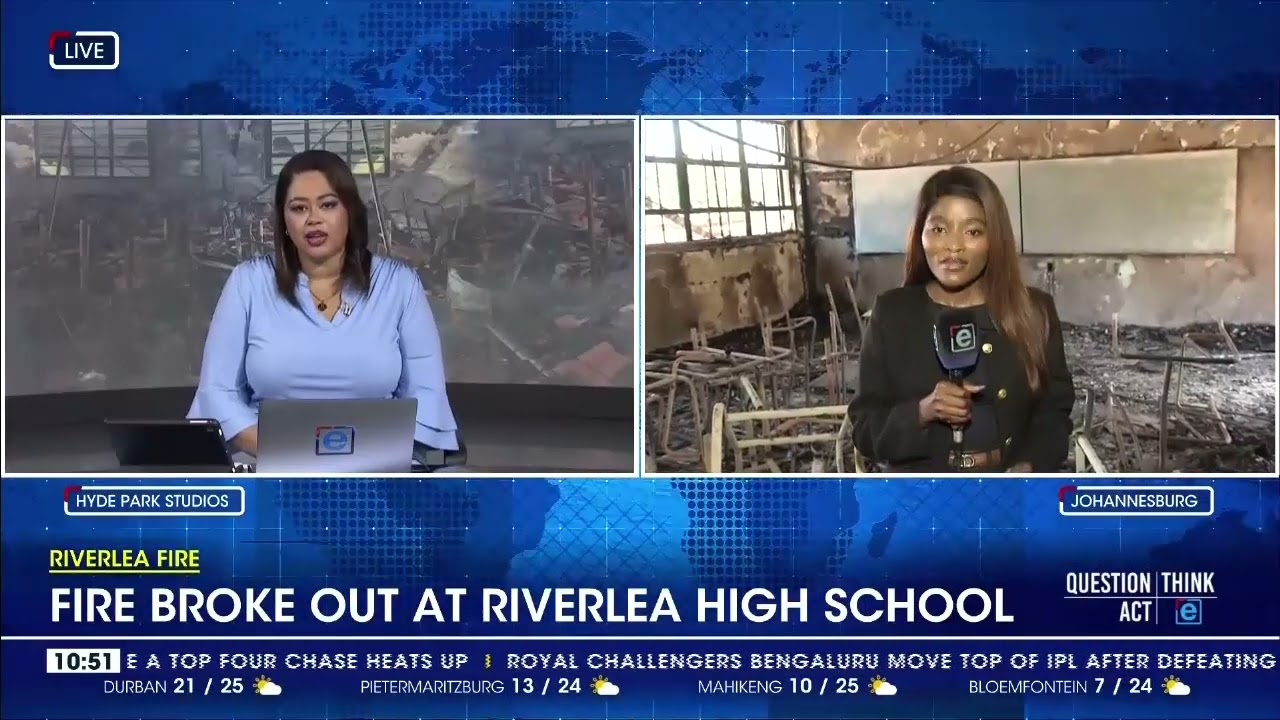 Fire broke out at Riverlea High School
