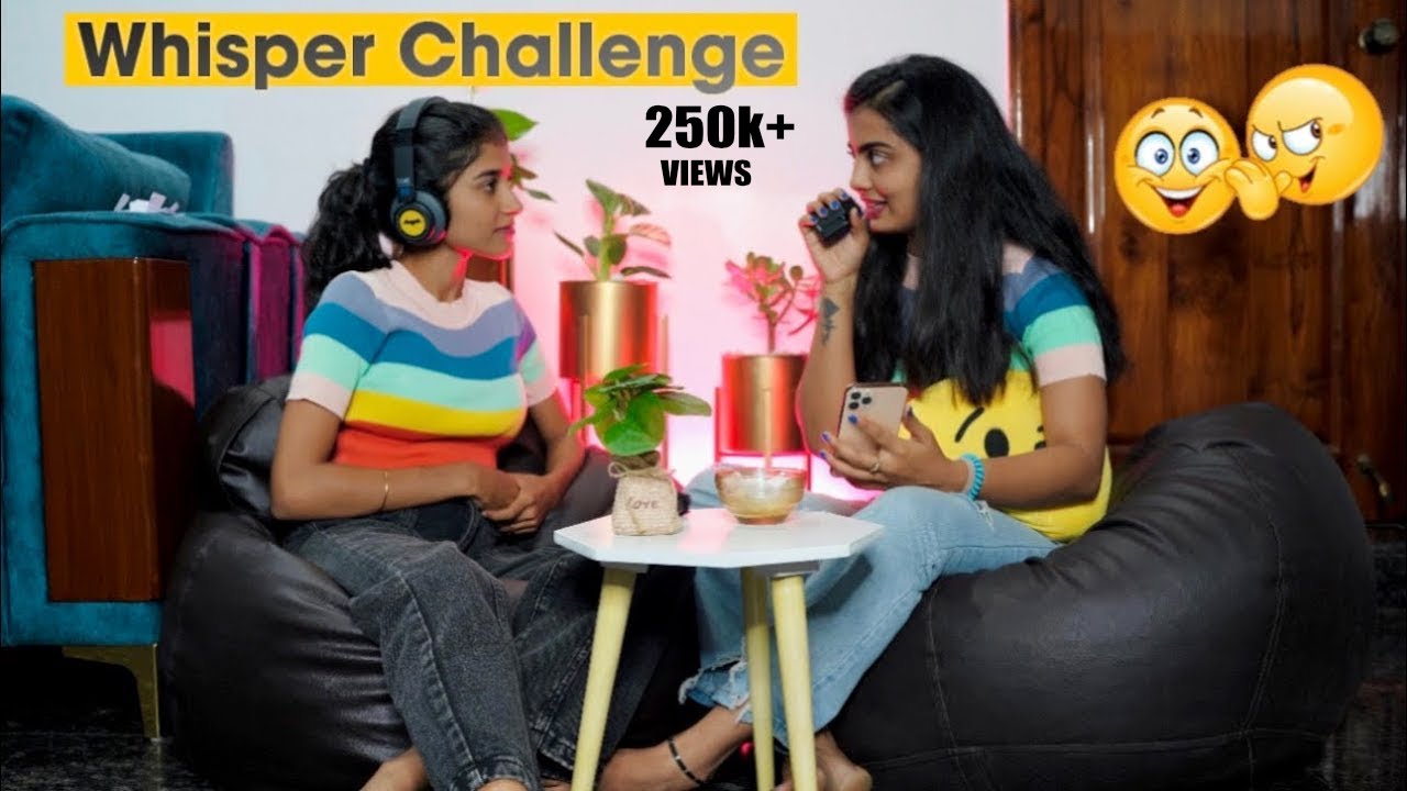 THE WHISPER CHALLENGE // Madhugowda vr Nisharavindra #nikhilnisha #madhugowda #comedy