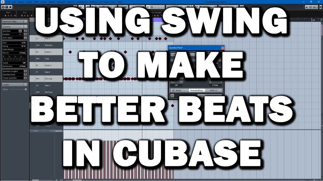 Cubase TUTORIAL: Using Swing to Make Your Beats More Dope
