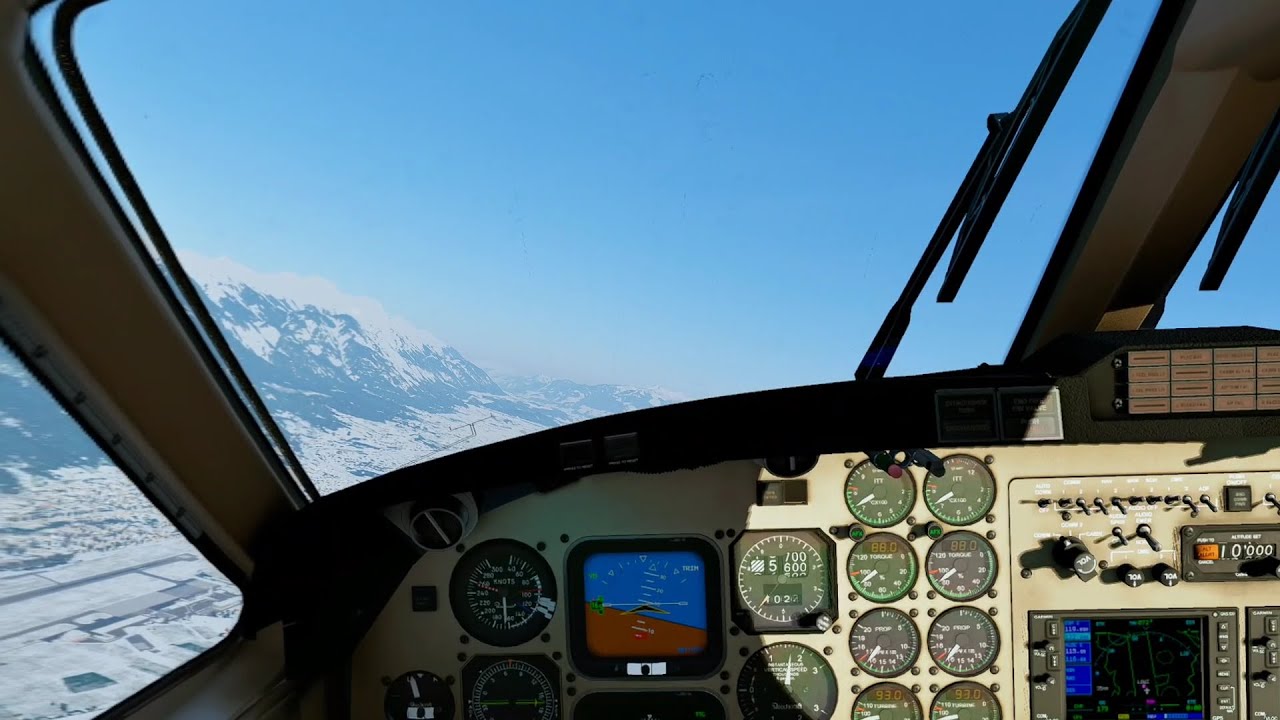 [X-Plane 12] Winter Departure from Innsbruck | KA350 | Meta Quest 3 RTX 4080S | XP12.4.0 Beta