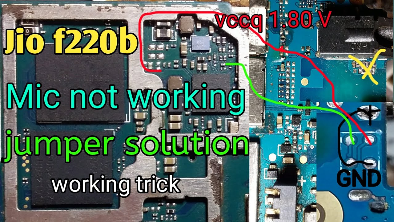 jio f220b mic jumper solution||jio f220b mic not working