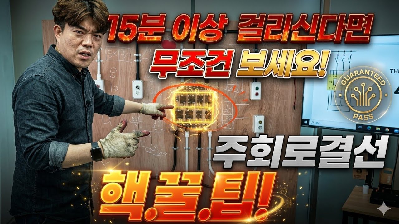 15분안에 주회로 결선 완성하기(전기기능사실기 공개문제15번)